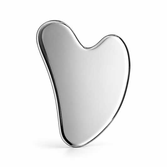 Sculpté stainless steel gua sha with a mirror finish